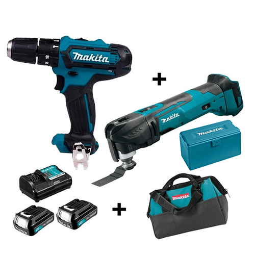 [CLX203AX4] COMBO KIT (DK1222)FOR12V LI-ION TM30D+HP(Percussion Driver Drill + Multi Tool)
